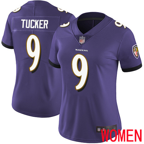 Baltimore Ravens Limited Purple Women Justin Tucker Home Jersey NFL Football #9 Vapor Untouchable->baltimore ravens->NFL Jersey